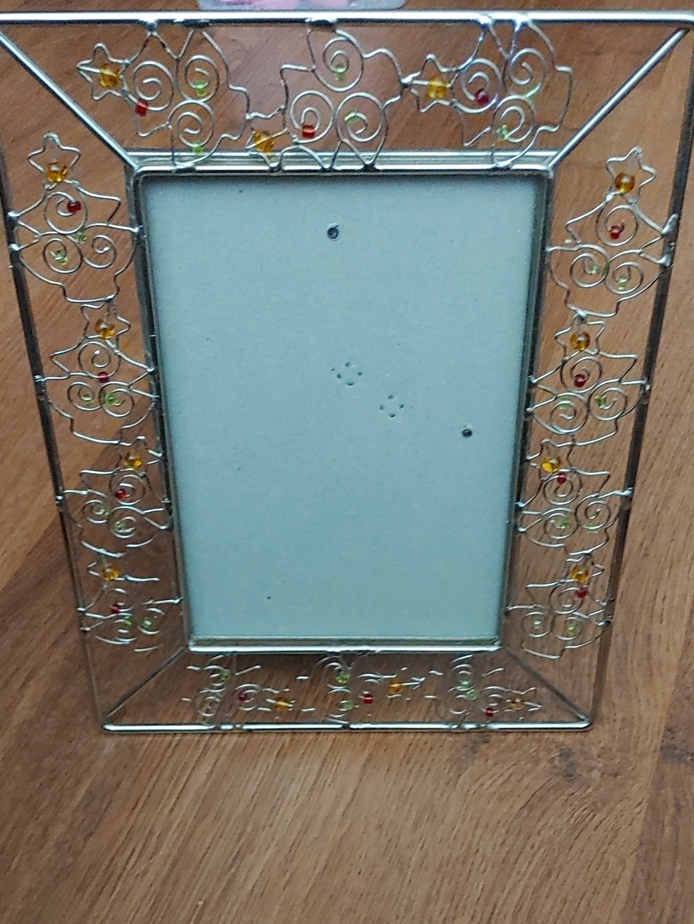 ✅$8 Add On Christmas Decorative Beaded Wire Photo Frame